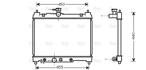 AVA Coolant Radiator TO2287