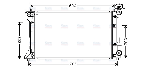 AVA Coolant Radiator TO2293