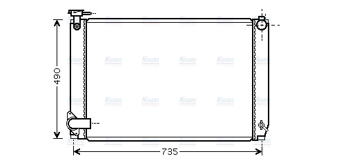 AVA Coolant Radiator TO2463