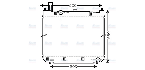 AVA Coolant Radiator TO2471