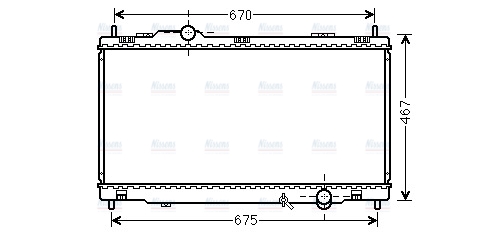 AVA Coolant Radiator TO2495