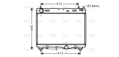AVA Coolant Radiator TO2499