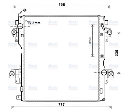AVA Coolant Radiator TO2604