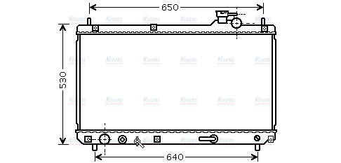 AVA Coolant Radiator TO2614