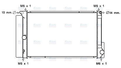 AVA Coolant Radiator TO2691