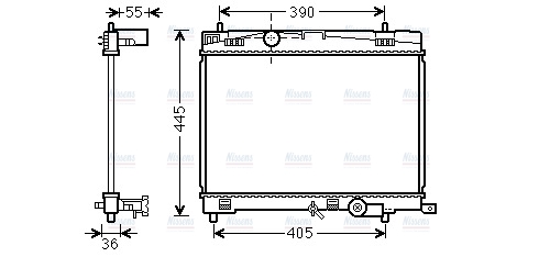 AVA Coolant Radiator TO2716