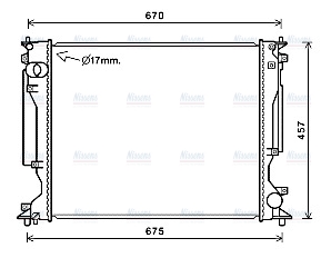 AVA Coolant Radiator TO2717