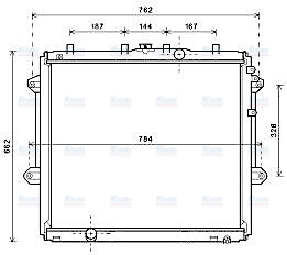 AVA Coolant Radiator TO2736