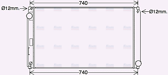AVA Coolant Radiator TO2748
