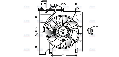 AVA Radiator Cooling Fan TO7553