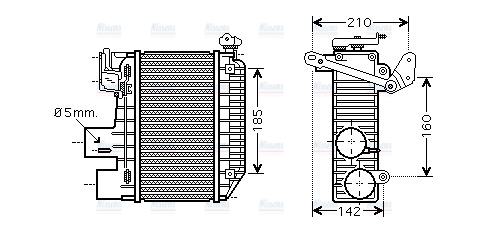 AVA Charge Air Intercooler TOA4365