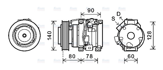 AVA Aircon Compressor TOK620
