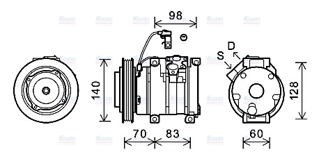 AVA Aircon Compressor TOK630