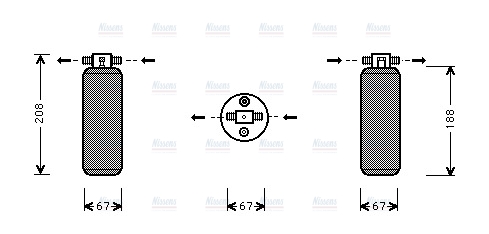 AVA Aircon Receiver Dryer Filter UVD027