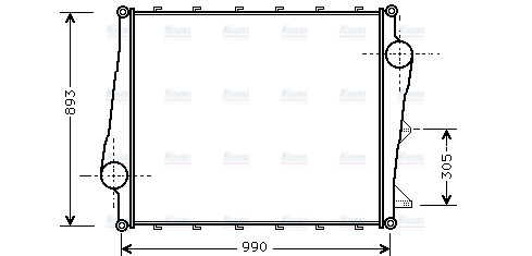 AVA Charge Air Intercooler VL4022