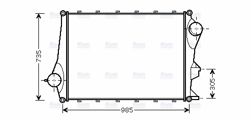 AVA Charge Air Intercooler VL4043