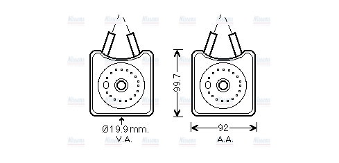AVA Oil Cooler VN3215