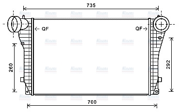 AVA Charge Air Intercooler VN4319