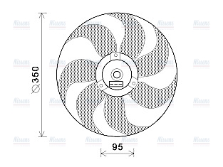 AVA Radiator Cooling Fan VN7511