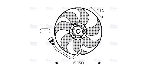 AVA Radiator Cooling Fan VN7521