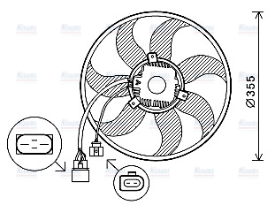 AVA Radiator Cooling Fan VN7534
