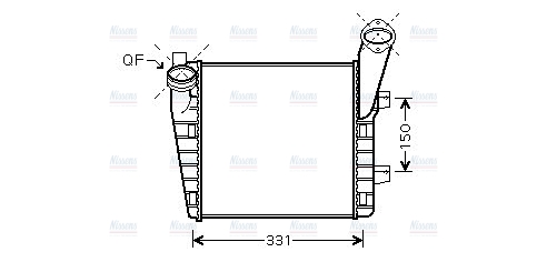 AVA Charge Air Intercooler VNA4235