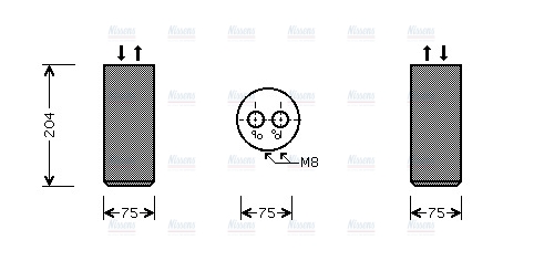 AVA Aircon Receiver Dryer Filter VND053