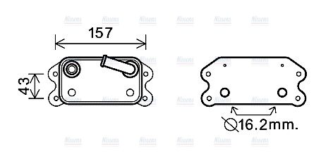 AVA Oil Cooler VO3168