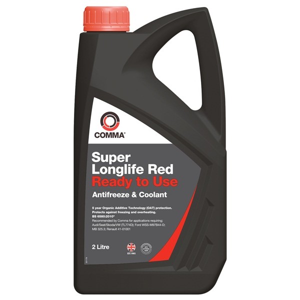COMMA Comma Super Longlife Antifreeze & Coolant – Ready To Use – 2 Litre – SLC2L