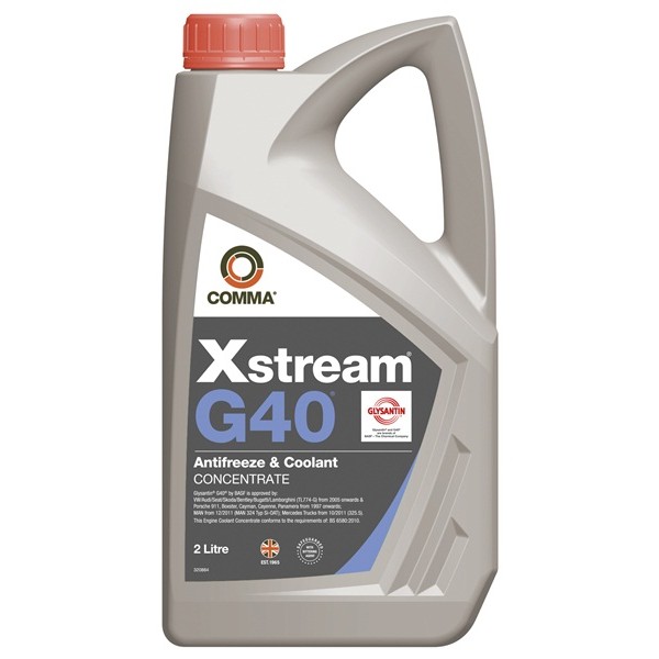 COMMA Comma Xstream G40 Antifreeze & Coolant – Concentrated – 2 Litre – XSG402L