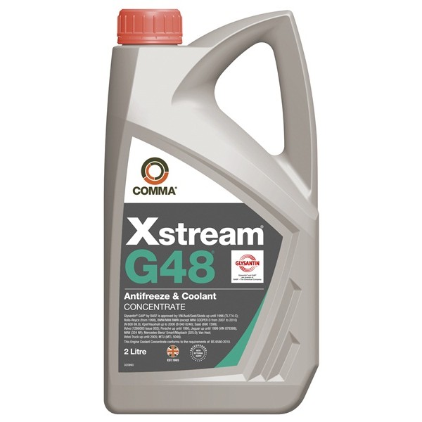 COMMA Comma Xstream G48 Antifreeze & Coolant – Concentrated – 2 Litre – XSG2L
