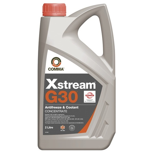 COMMA Comma Xstream G30 Antifreeze & Coolant – Concentrated – 2 Litre – XSR2L