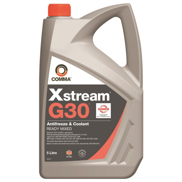 COMMA Comma Xstream G30 Antifreeze & Coolant – Ready To Use – 5 Litre – XSM5L