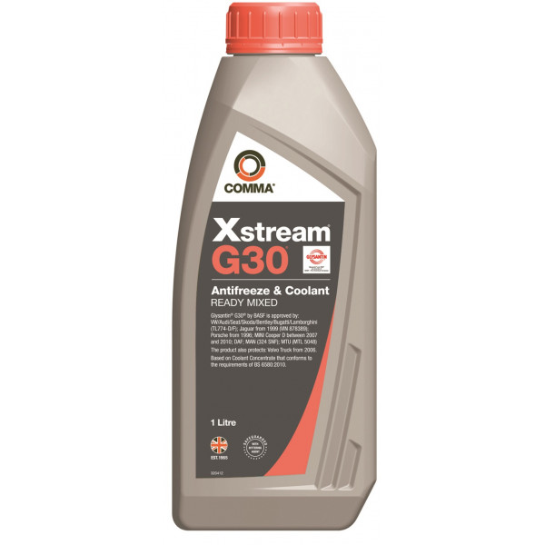 COMMA Comma Xstream G30 Antifreeze & Coolant – Ready To Use – 1 Litre – XSM1L