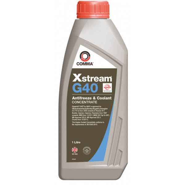 COMMA Comma Xstream G40 Concentrated Antifreeze & Coolant – 1 Litre – XSG401L