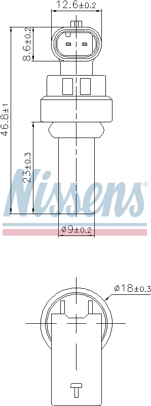 Nissens Coolant Temperature Sensor 207035