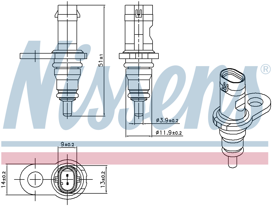 Nissens Coolant Temperature Sensor 207067