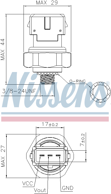 Nissens Aircon Pressure Switch 301079