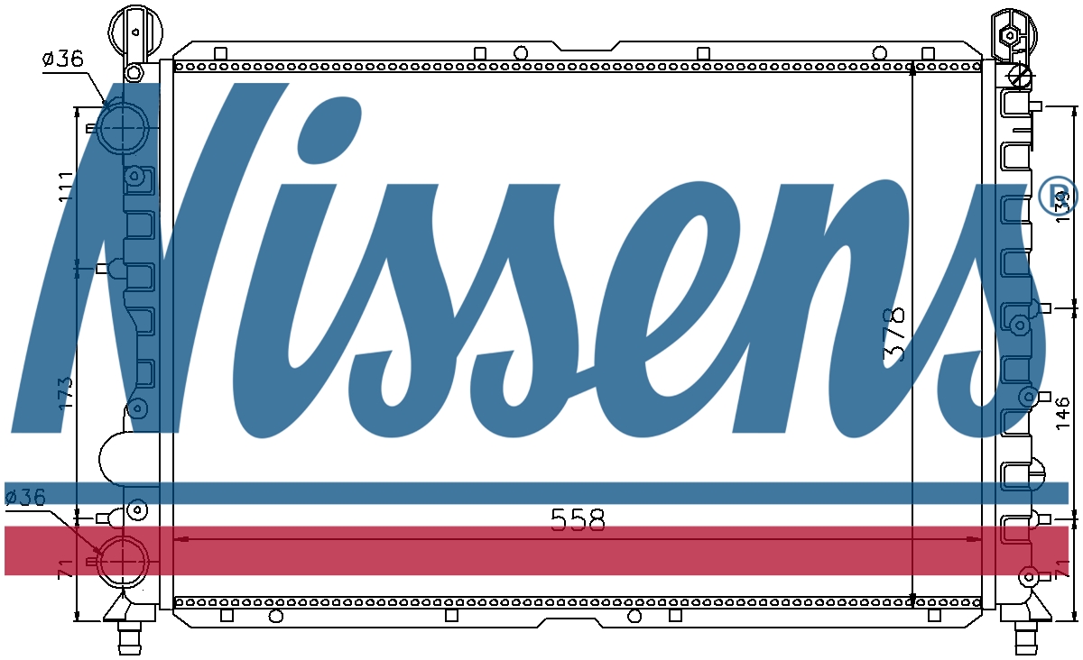 NISSENS Coolant Radiator 60057