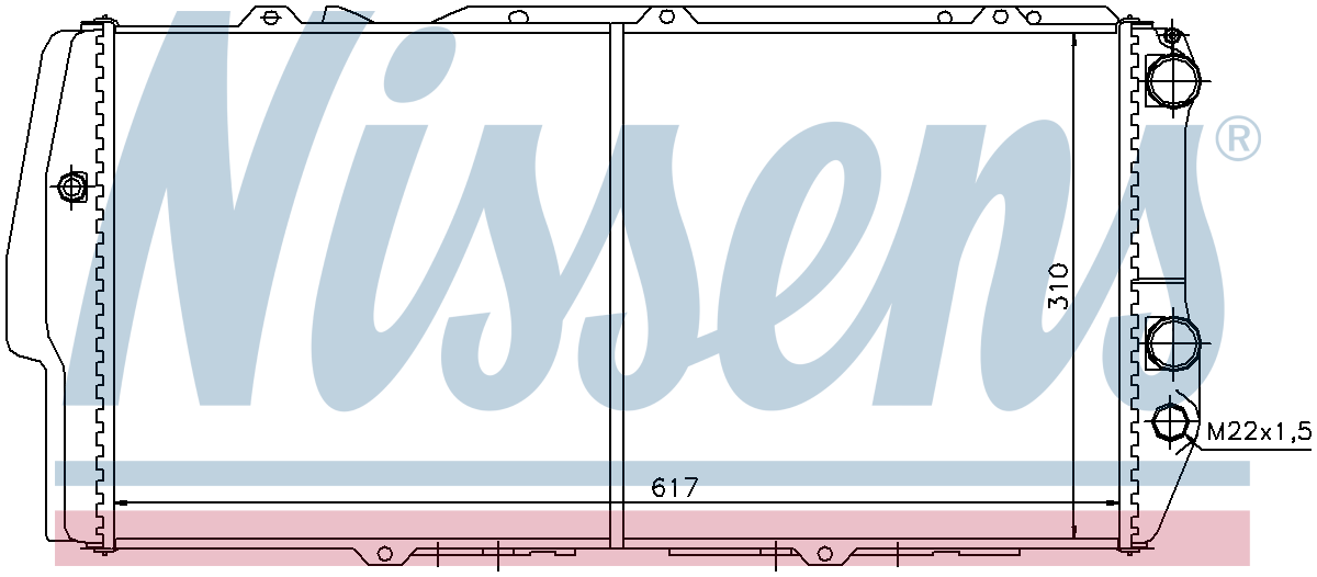 Nissens Engine Coolant Radiator 604781