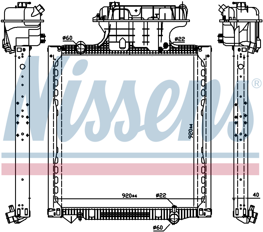 NISSENS Coolant Radiator 606224