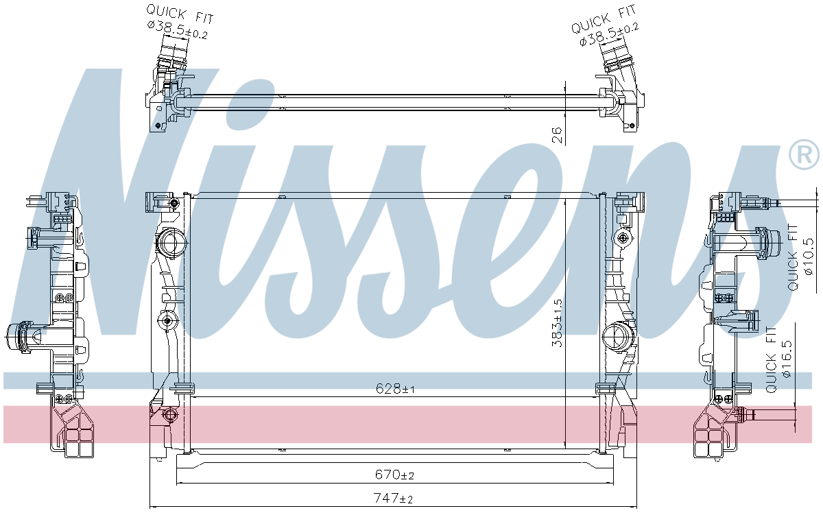 Nissens Engine Coolant Radiator 606230