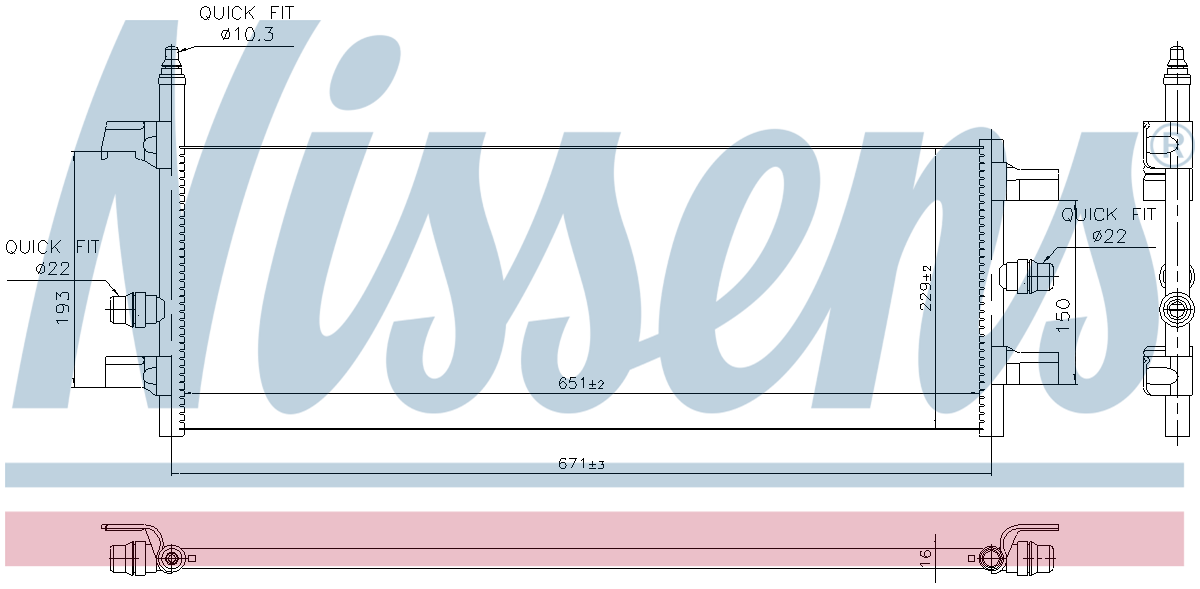 Nissens Engine Coolant Radiator 606248