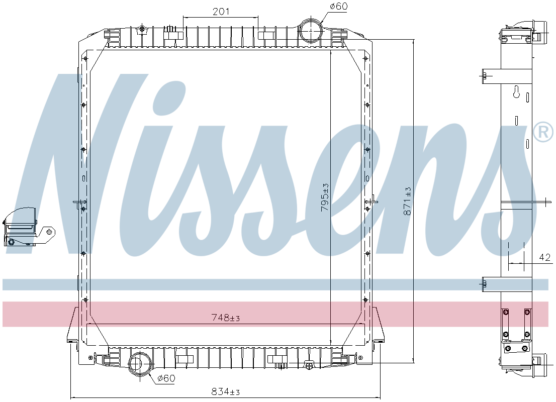 Nissens Engine Coolant Radiator 606285