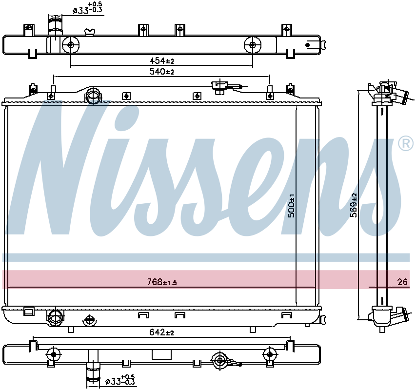Nissens Engine Coolant Radiator 606314