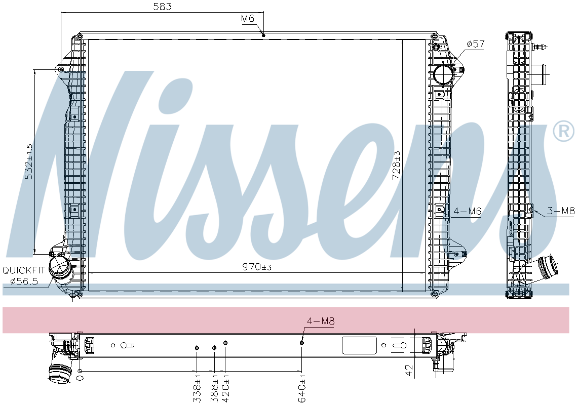 Nissens Engine Coolant Radiator 606320