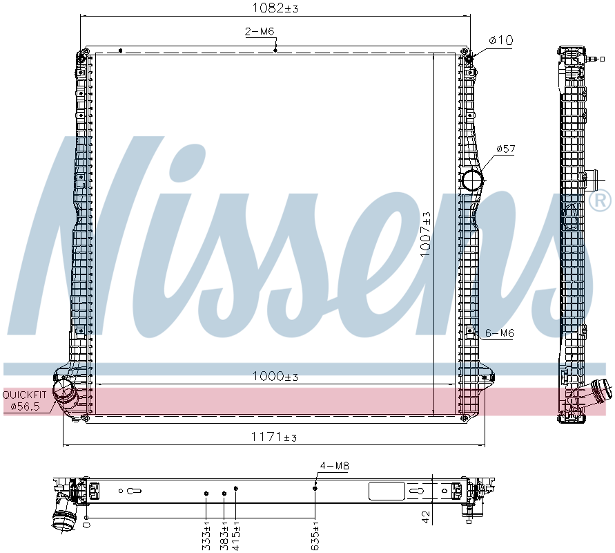 Nissens Engine Coolant Radiator 606324