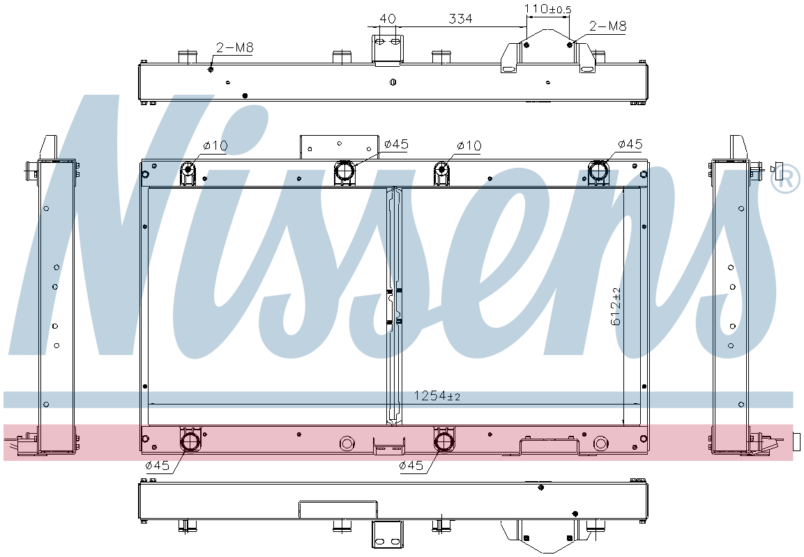 Nissens Engine Coolant Radiator 606364