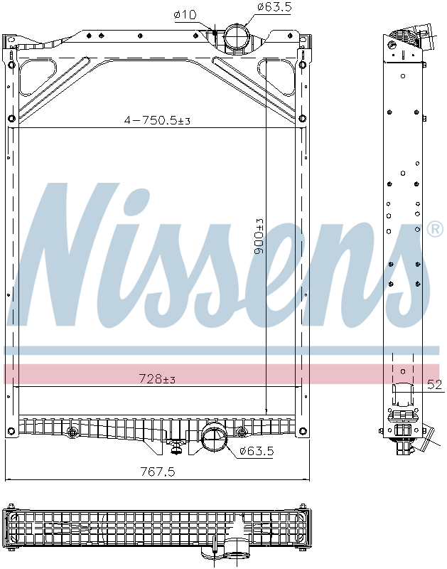Nissens Engine Coolant Radiator 606367