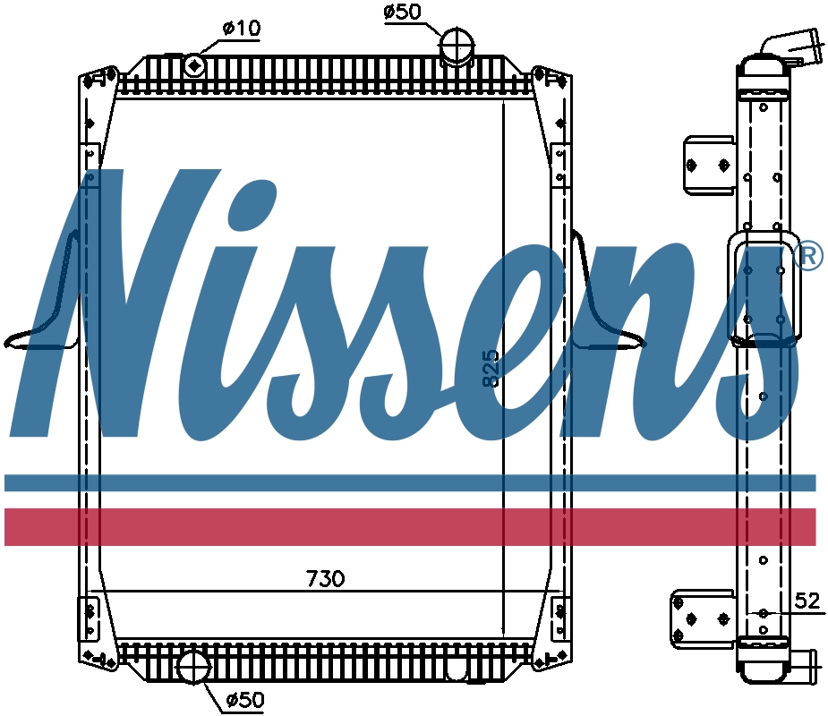 NISSENS Coolant Radiator 606437